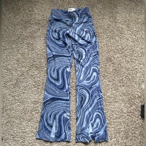 Patterned Flare Pants